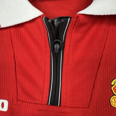 Manchester United 1999-00 Home Soccer Long Sleeve Jersey BECKHAM #7 Umbro