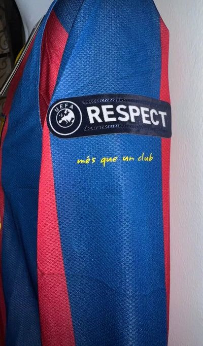Messi 10 Barcelona 2011 Champions League Long Sleeve Football Soccer Jersey