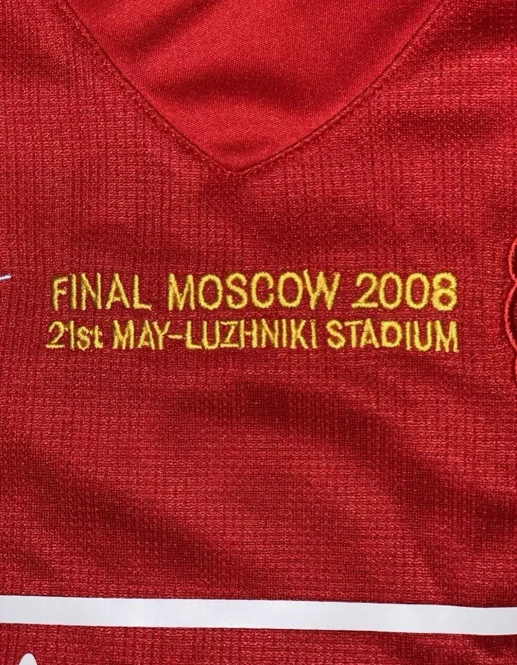 Cristiano Ronaldo #7 2008 UCL Final Manchester United Nike Long Sleeve Jersey