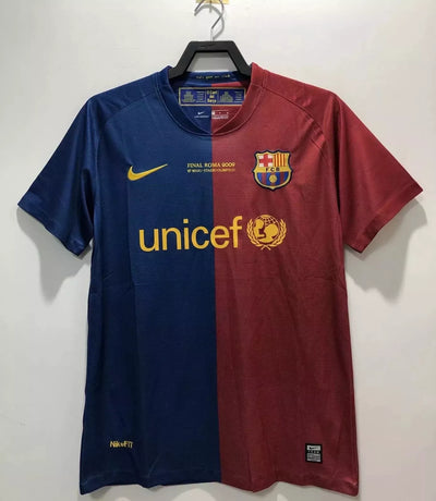 Retro Messi Jersey FC Barcelona Jersey 2008/09 Football Shirt Home Soccer Jersey