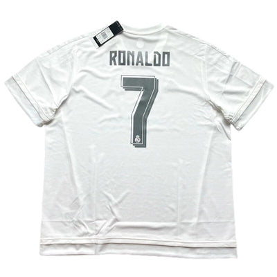 2015/16 Real Madrid Home Jersey #7 Ronaldo Adidas Soccer Champions CR7 Kit