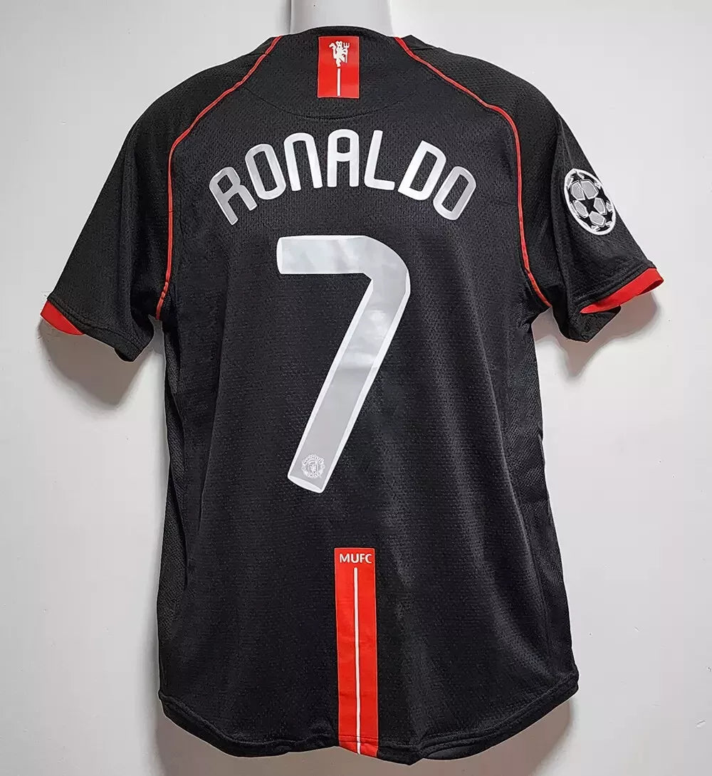 Soccer Jersey 2007/2008 #7 Retro Champions League Final Away Jersey Short Sleeve