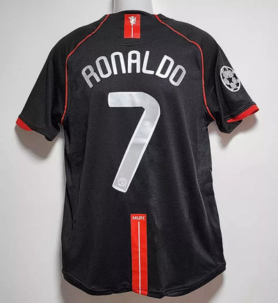 Soccer Jersey 2007/2008 #7 Retro Champions League Final Away Jersey Short Sleeve