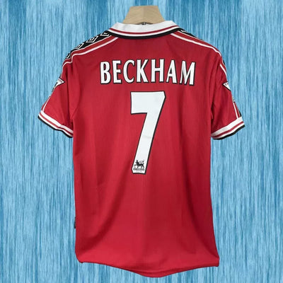 Beckham #7 Manchester United 1998-1999 Home Jersey
