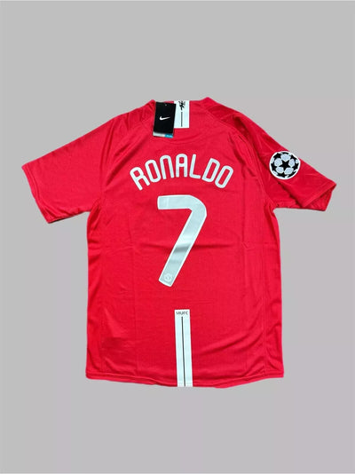 Cristiano Ronaldo #7 2008 UCL Final Manchester United Nike Short Sleeve Jersey