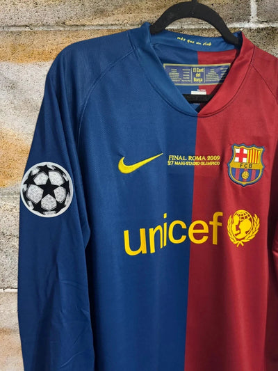 FC Barcelona 2008/09 Final Roma Champions League Long Sleeve Football-Messi #10