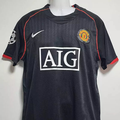 Soccer Jersey 2007/2008 #7 Retro Champions League Final Away Jersey Short Sleeve