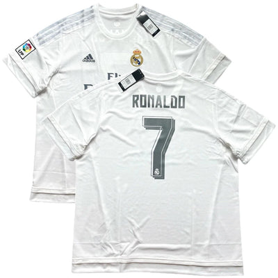 2015/16 Real Madrid Home Jersey #7 Ronaldo Adidas Soccer Champions CR7 Kit
