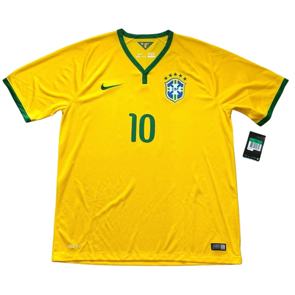 2014/15 Brazil Home Jersey #10 Neymar JR Nike Soccer World Cup kit